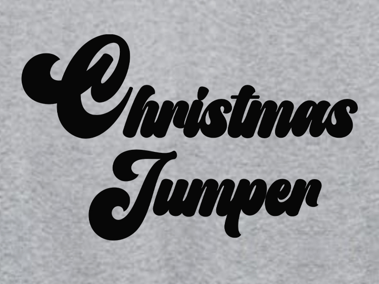 image of Christmas Jumper - black