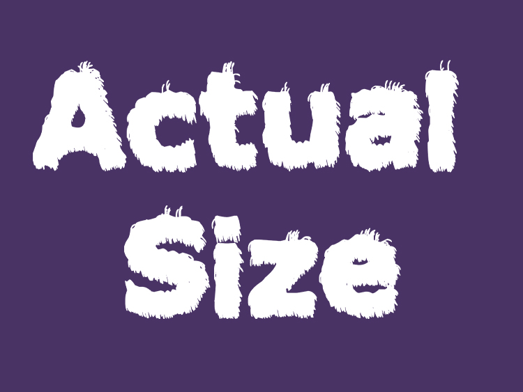 image of Actual size - white