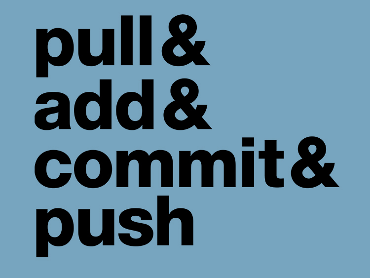 image of Pull & Add & Commit & Push